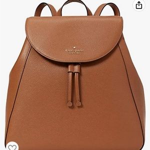 Kate Spade Leila Large Flap Backpack Gingerbread